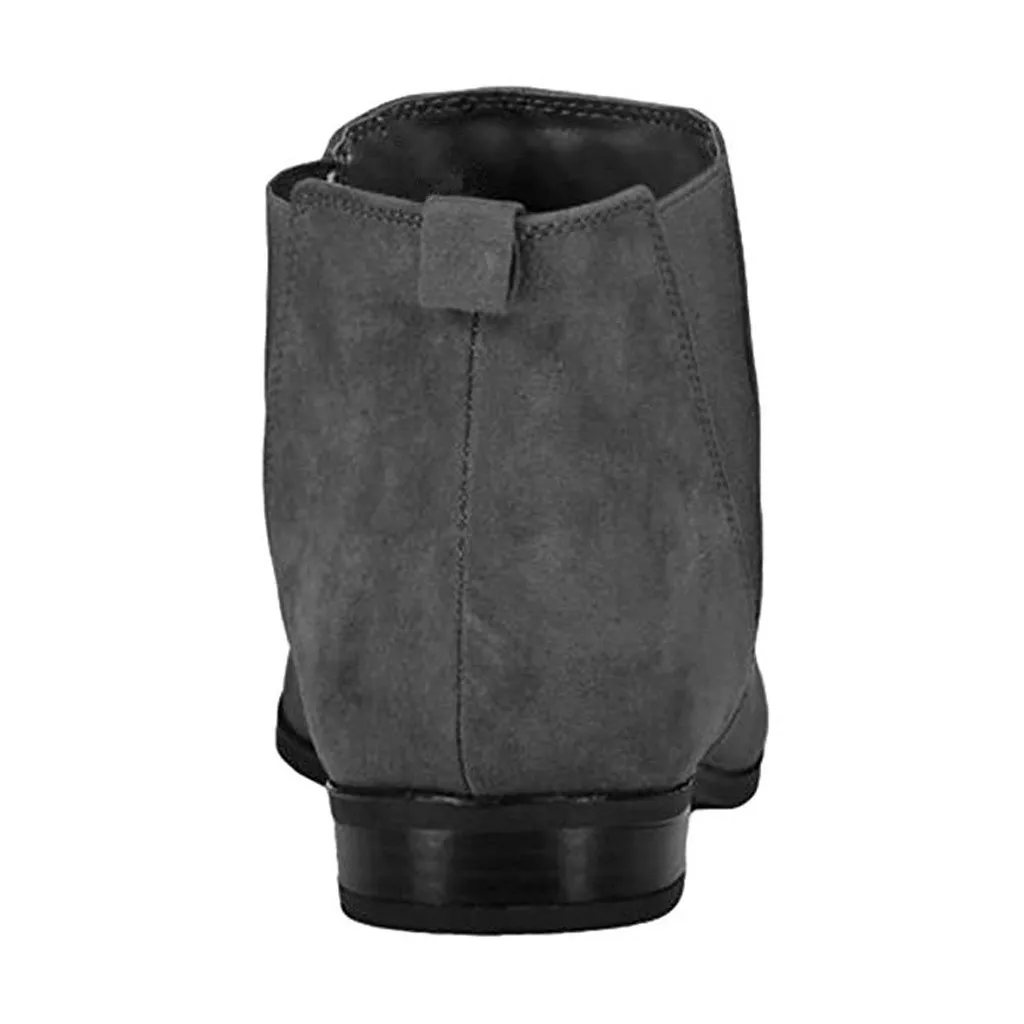 Женские базовые ботильоны зимние ботинки на плоской подошве с эластичным