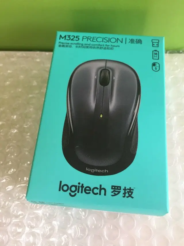 Беспроводная игровая мышь logitech M325 с наноприемником, оптическая Ergonimic 1000 dpi для Mac OS/Windows, поддержка Агентства, проверка