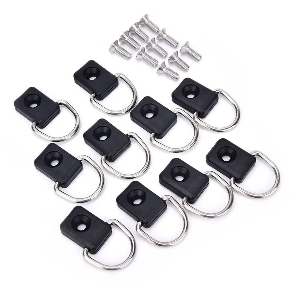 

10pcs/set Kayak D Buckle Rope Buckle Back Buckle Combination Kayaking Accessories DIY Replacement Part