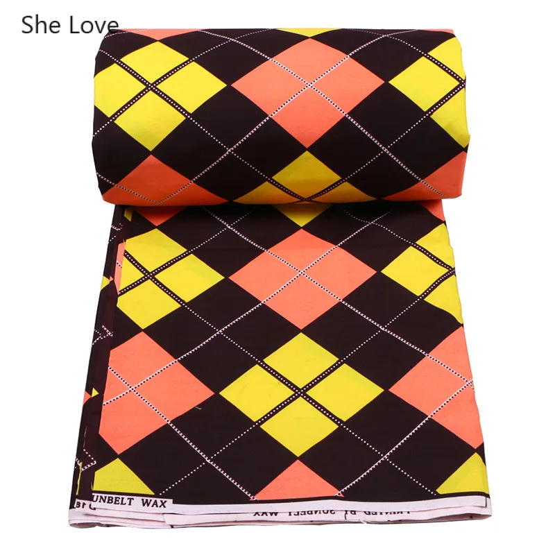 Африканская полиэфирная восковая ткань Chzimade 1 ярд Анкары яркая квадратная