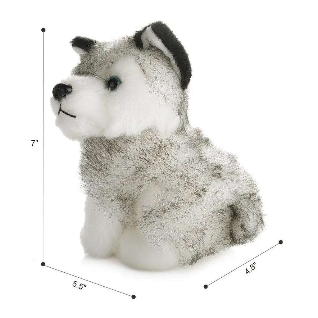 7 дюймов милая собака хаски плюшевая игрушка волк мягкие животные милые Плюшевые