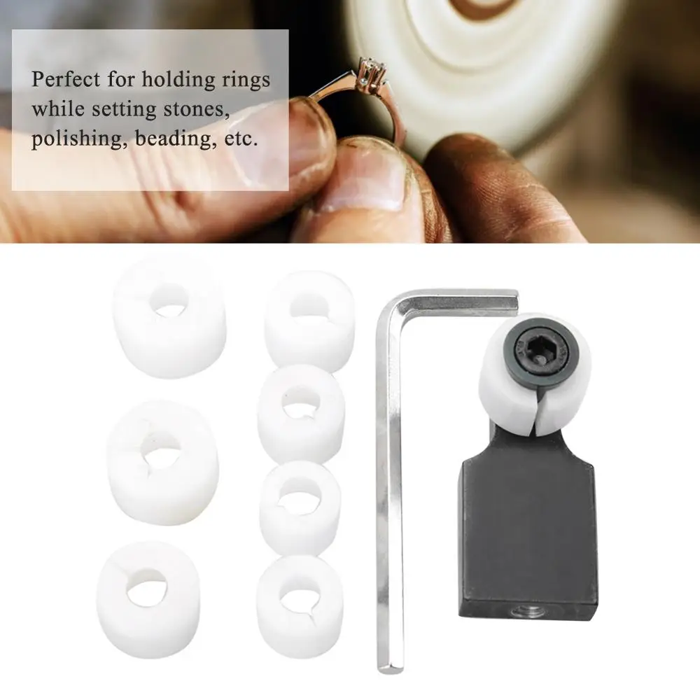 Ювелирное кольцо зажим сеттер Набор с 7 матрицами инструмент для обработки