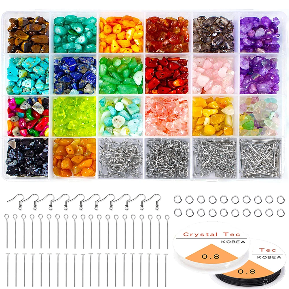 

Natural Stone Beads Kit Irregular Shape For DIY Earrings Bracelets Jewelry Making Set Fashion Home Decor Desgin Accessories