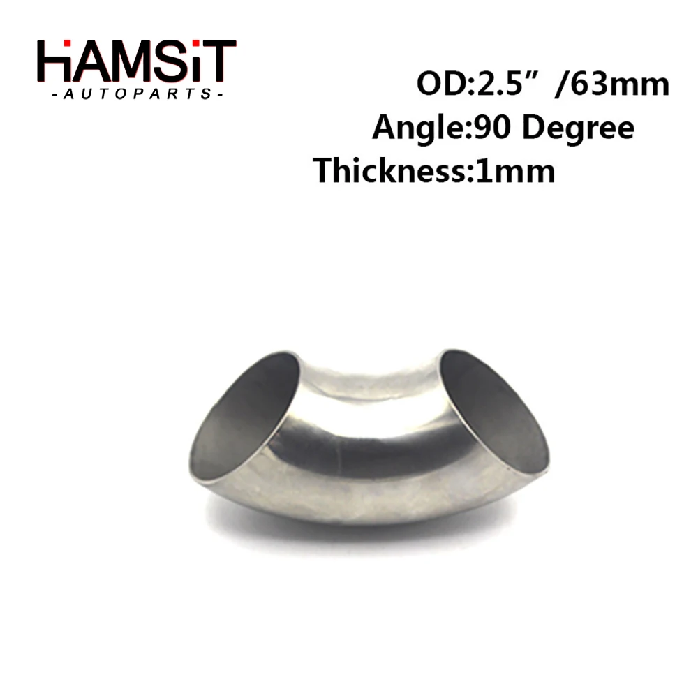 Hamsit Direct supply car modified exhaust pipe 201 stainless steel 90-degree elbow wholesale | Автомобили и мотоциклы