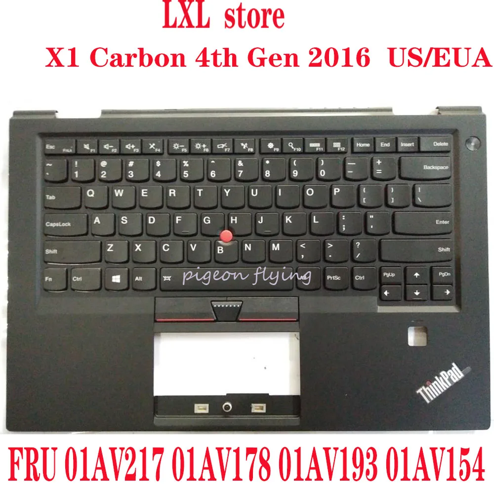Карбоновая клавиатура X1 20FB 20FC для Thinkpad 2016 4 го поколения с c покрытием EUA US FRU 01AV217
