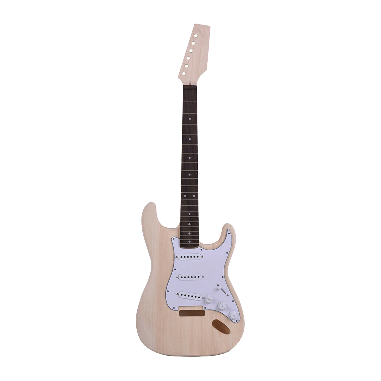 

Unfinished Electric Guitar Kit Basswood Body Maple Neck Guitar Lovers Gift