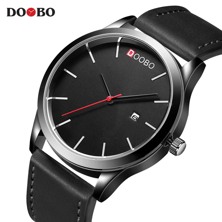 Часы наручные DOOBO Мужские кварцевые брендовые люксовые Простые Модные Наручные