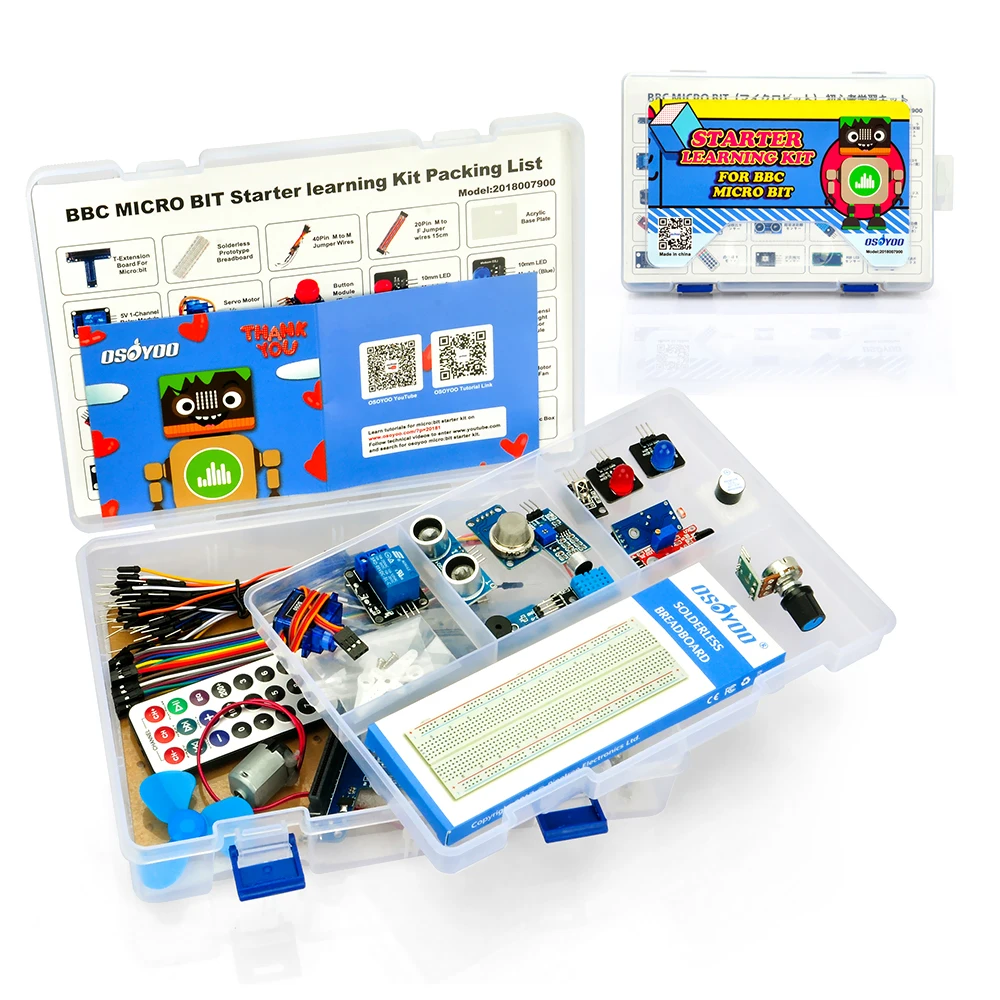 OSOYOO стартовый обучающий комплект для BBC Micro bit Программирование микропитона для начинающих и детей подходит для обучения стволу