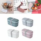 Портативный Ланч-бокс для детей, школьный столовый контейнер в японском стиле для микроволновки, салатов, фруктов, столовая посуда