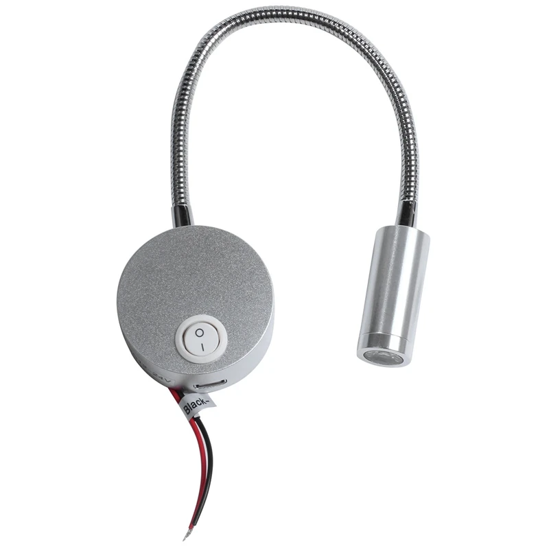 

DC 12V для чтения светильник с зарядка через USB Порты и разъёмы RV Подсветка салона светильник s гибкий светодиодный светильник светильников ра...