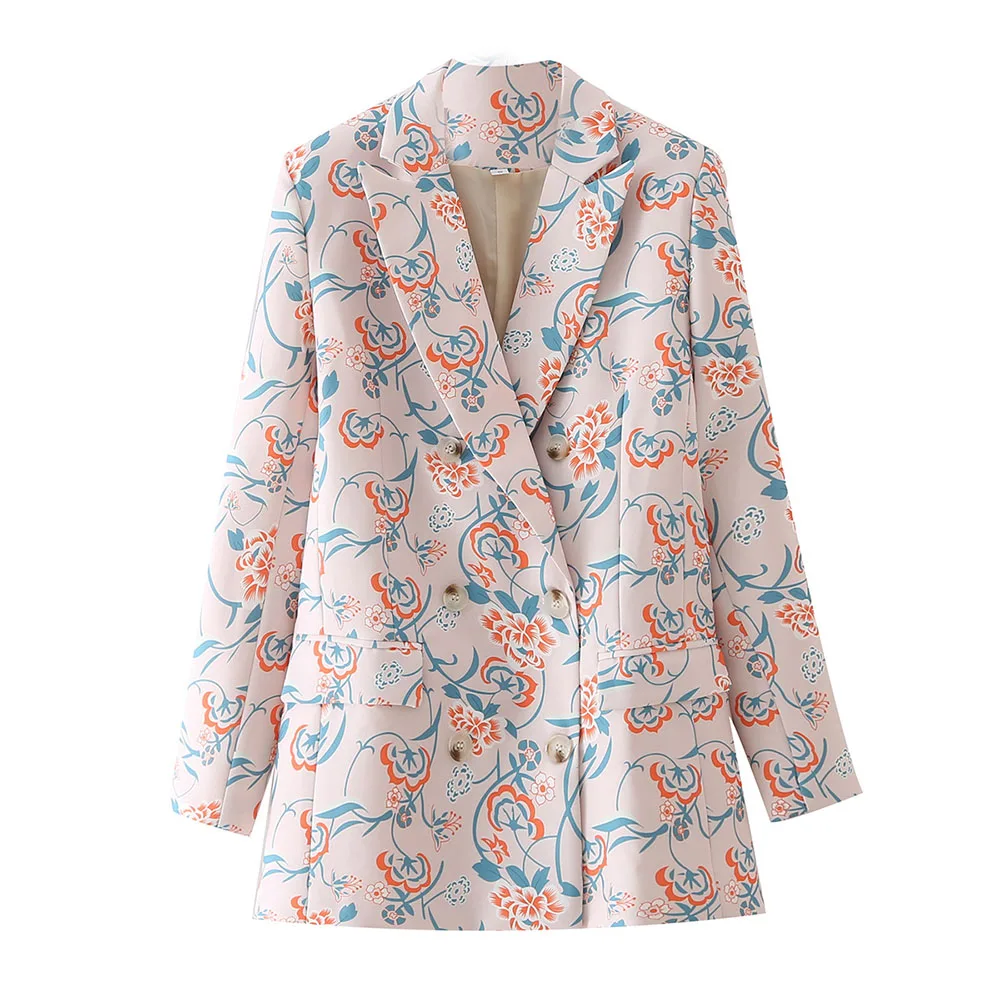 

Женский костюм BM UR HM ZA, повседневный двубортный жакет с длинным рукавом, весна-осень 2021