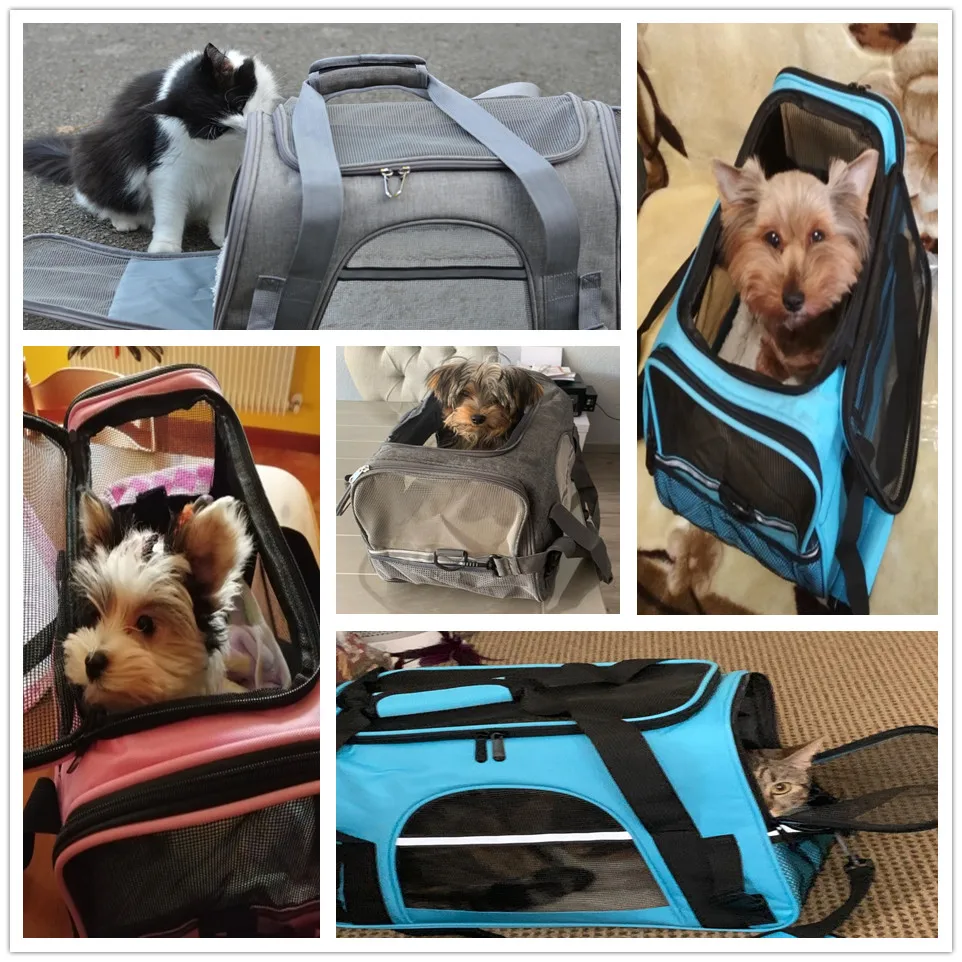 

Dog Carrier Bags Portable Pet Cat Dog Backpack Breathable Cat Carrier Bag Airline Approved Transport Carrying For Cats Small Dog