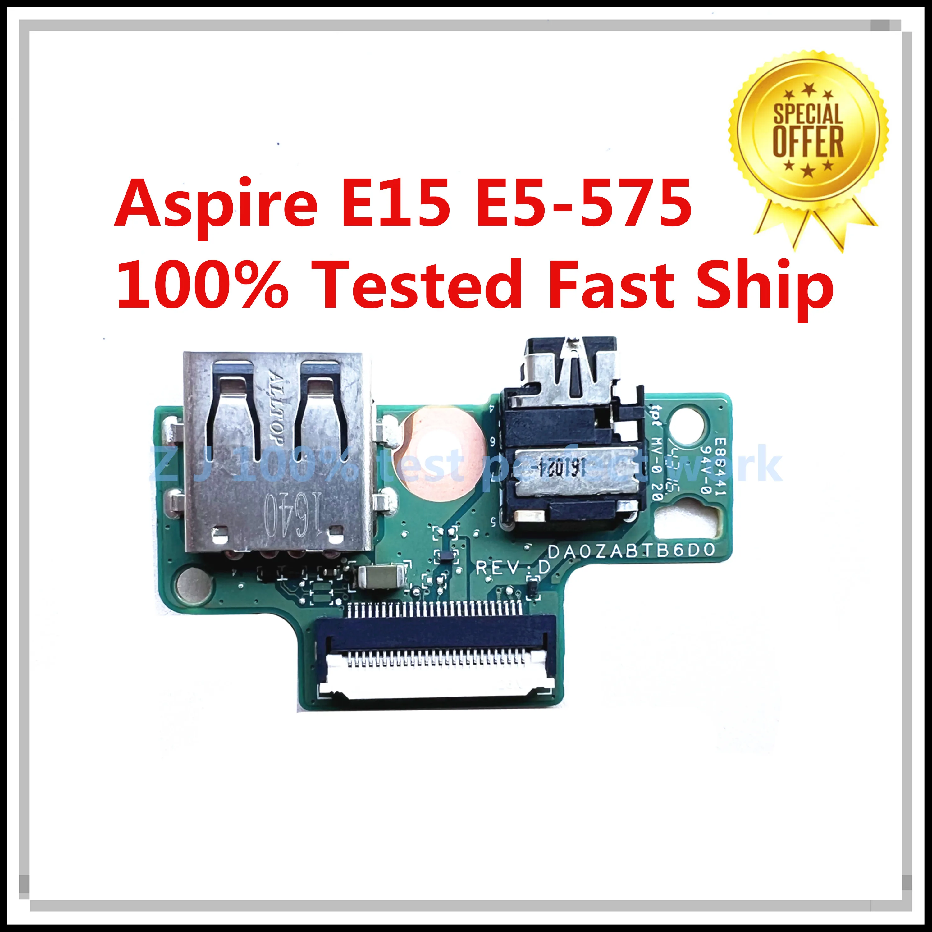 Оригинал для Acer Aspire E15 телефон USB-порт аудио DA0ZABTB6D0 100% протестирован Быстрая