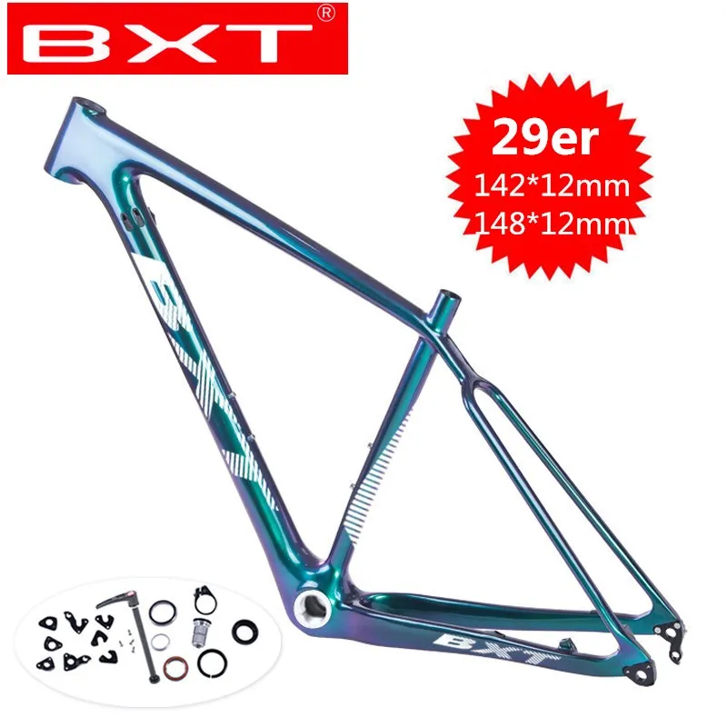 Полная рама карбоновая для горного велосипеда 29er китайская MTB велосипедная рама BSA T800 карбоновая рама 29er карбоновая рама для велосипеда запчасти