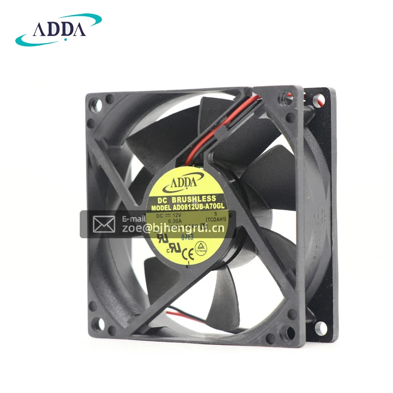 Новый оригинальный чехол для компьютера Taiwan ADDA AD0812UB A70GL 8025 DC12V 0.30A|Системы HVAC и