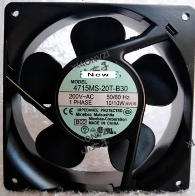 

For NMB-MAT 4715MS-20T-B30 B00 AC 200V 10W 120x120x38mm Server Cooling Fan