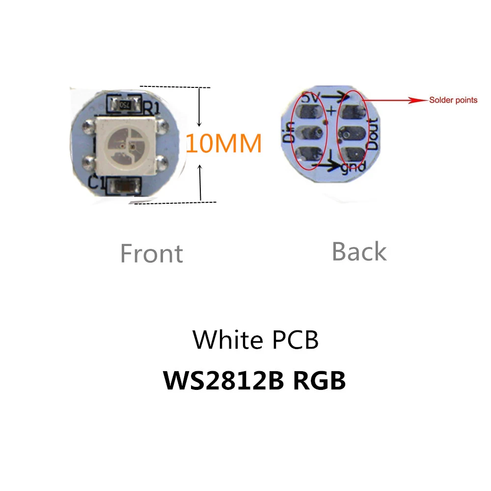 4pin WS2811 WS2812B ws2812 IC светодиодный смарт-чип RGB индивидуально адресуемый 5050