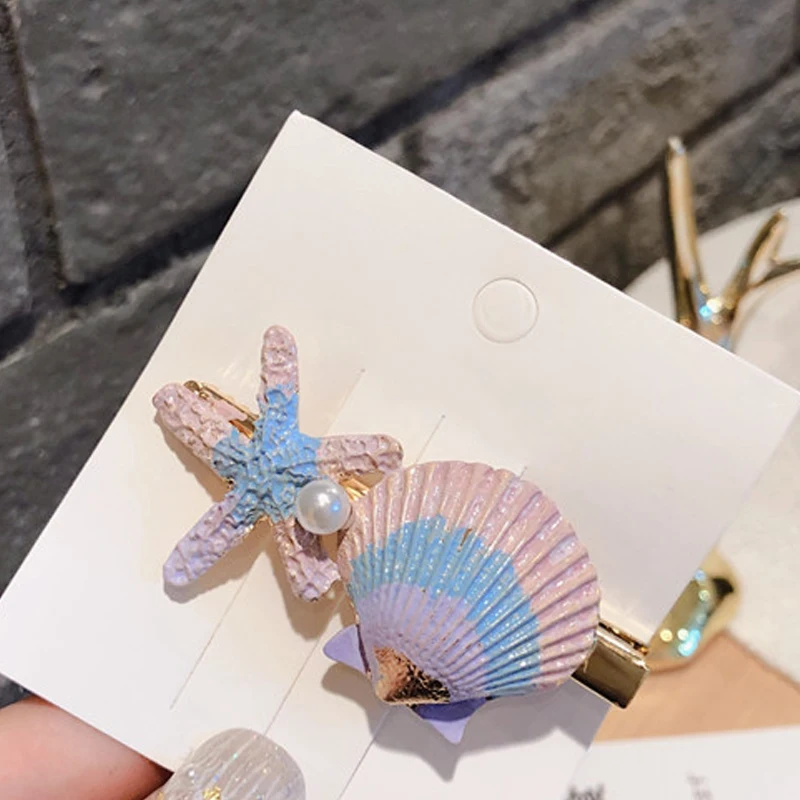 Женские заколки для волос с морскими звездами женские студенческие каваи