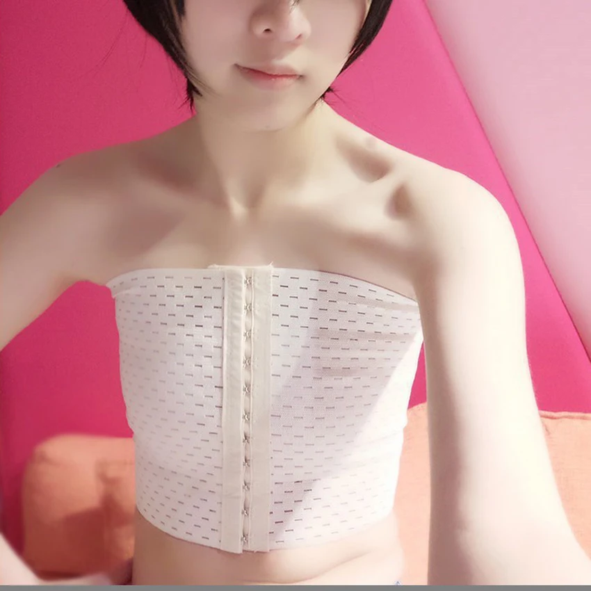 Дышащий бюстгальтер без бретелек с застежкой на груди и черного белого цветов