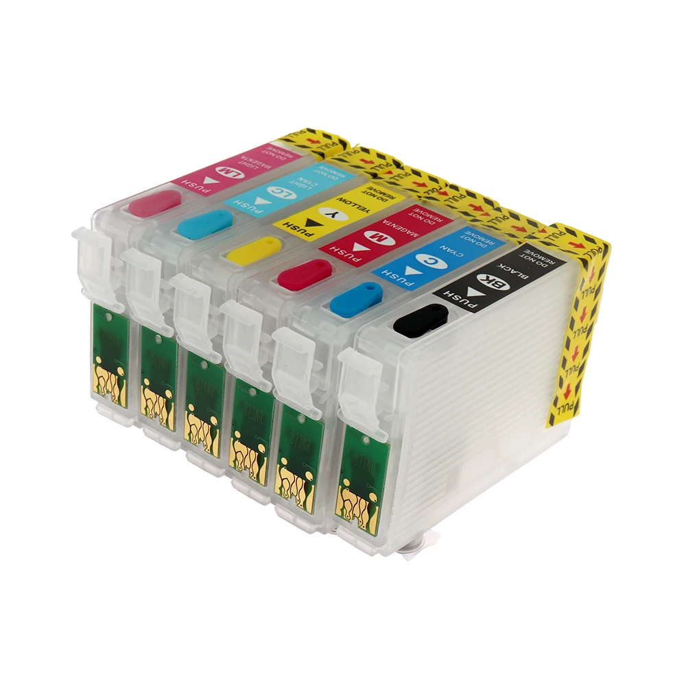 

Чернильные картриджи T0771 T0781 для принтера Epson RX580 RX595 artisan 50 R260 R280