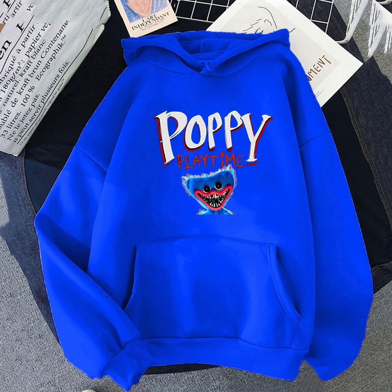 

Cartoon Poppy Playtime Hoodie horror Anime Game Printed Winter Sweatshirt Women Tops Autumn Pullover Harajuku Sudaderas Clothes