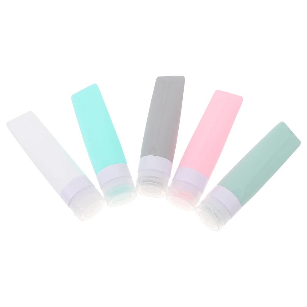 

5Pcs Outdoor Travel Bottle 80ml Shampoo Lotion Conditioner Cosmetics Containers