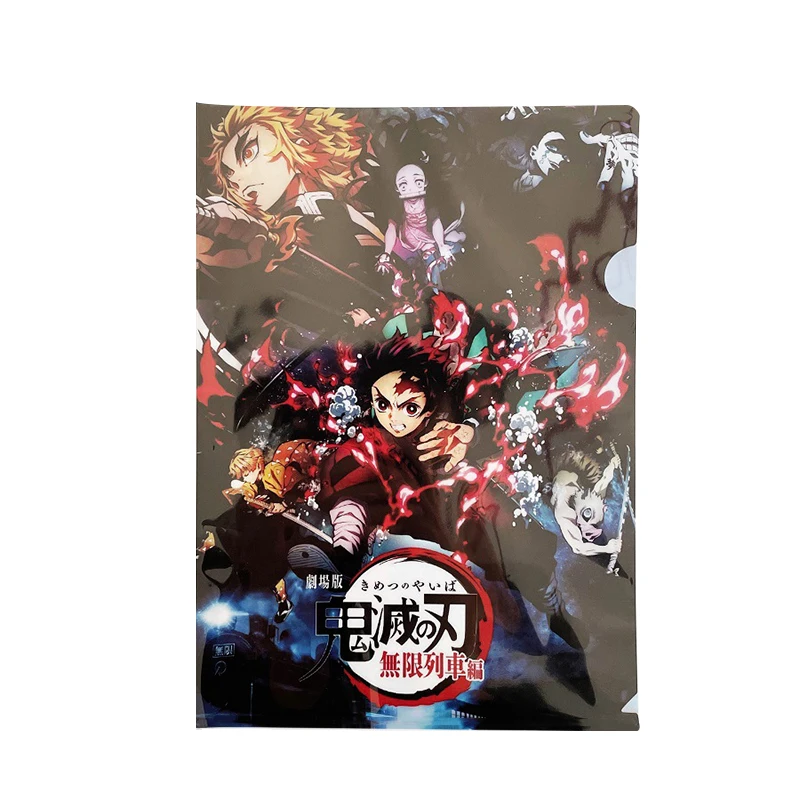 

Anime Demon Slayer Kimetsu Mugen Train Folder File Bag Document Organizer Storage Bag Stationery Gift A4