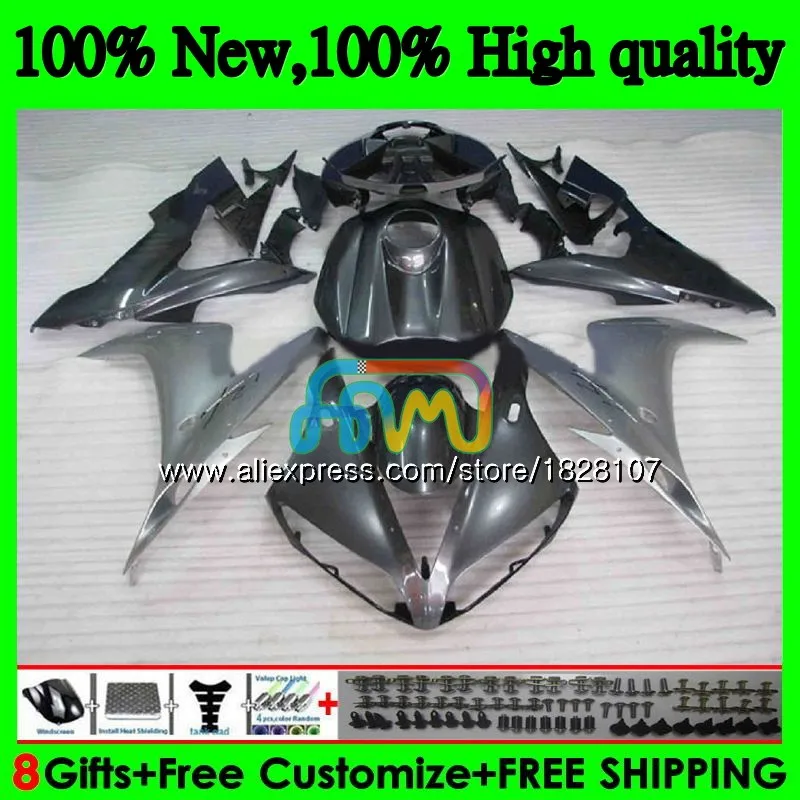 

Body For YAMAHA YZF R 1 1000 CC YZF-1000 YZFR1 04 05 06 54BS.37 YZF1000 1000CC YZF R1 YZF-R1 2004 Silvery blk 2005 2006 Fairing