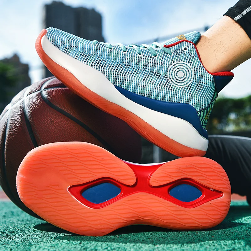 Quality Ankle Protect Men's Basketball Shoes Non-Slip Wearable Sports Shoes Unisex Street Basketball Culture Sneakers for Women