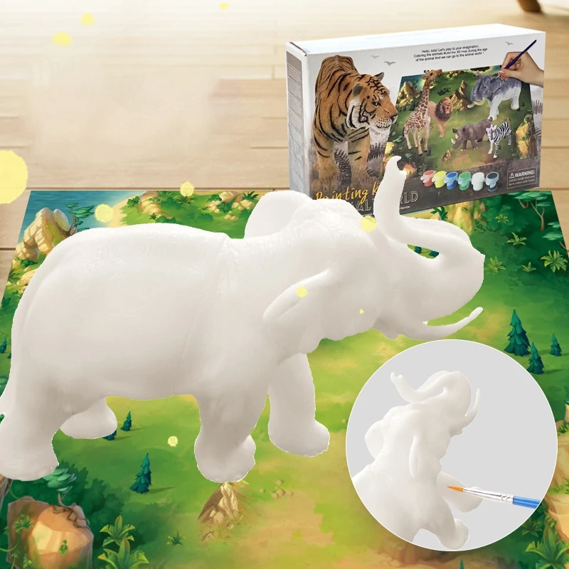 DIY игрушки для рисования животных фигурки искусство и ремесло набор вечерние