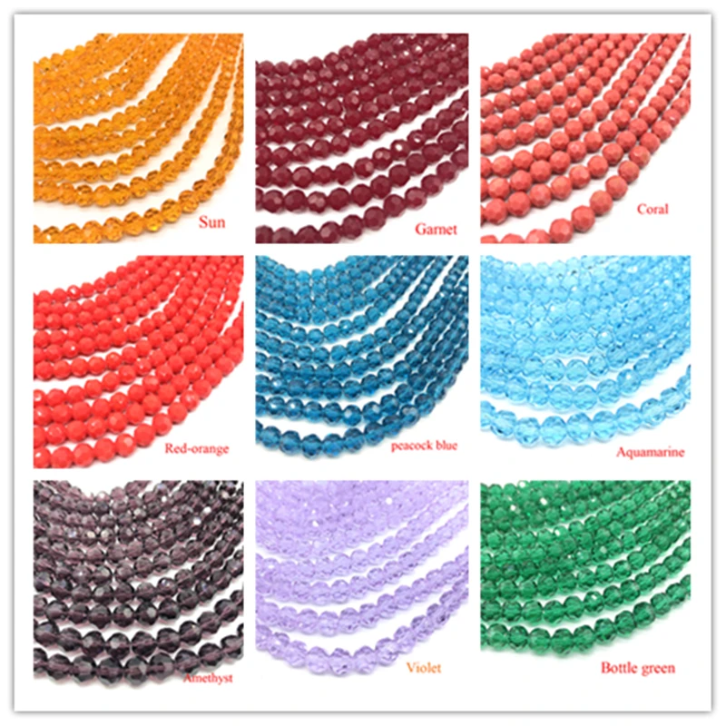 30 шт. граненые круглые бусины 8 мм кораллового розового цвета для изготовления