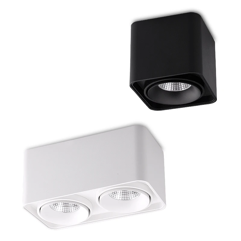 Квадратный COB светодиодный светильник с регулируемой яркостью 10 Вт/12 Вт/20 Вт/24 Вт