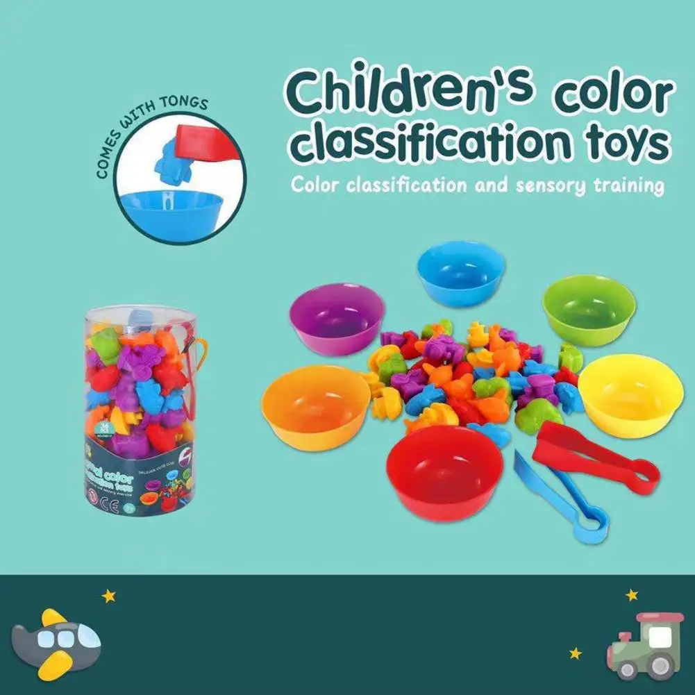 Игрушка с подсчетом животных 1 набор разноцветные развивающие креативные