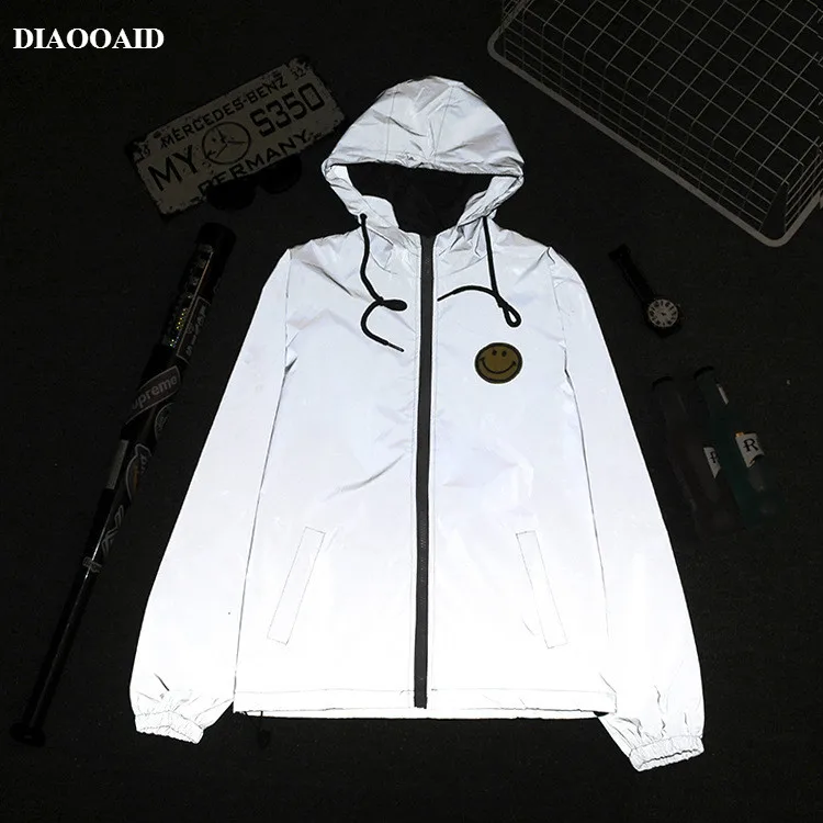 DIAOOAID 2019 осень 3 м Светоотражающая Мужская и женская модная уличная одежда Хип-Хоп