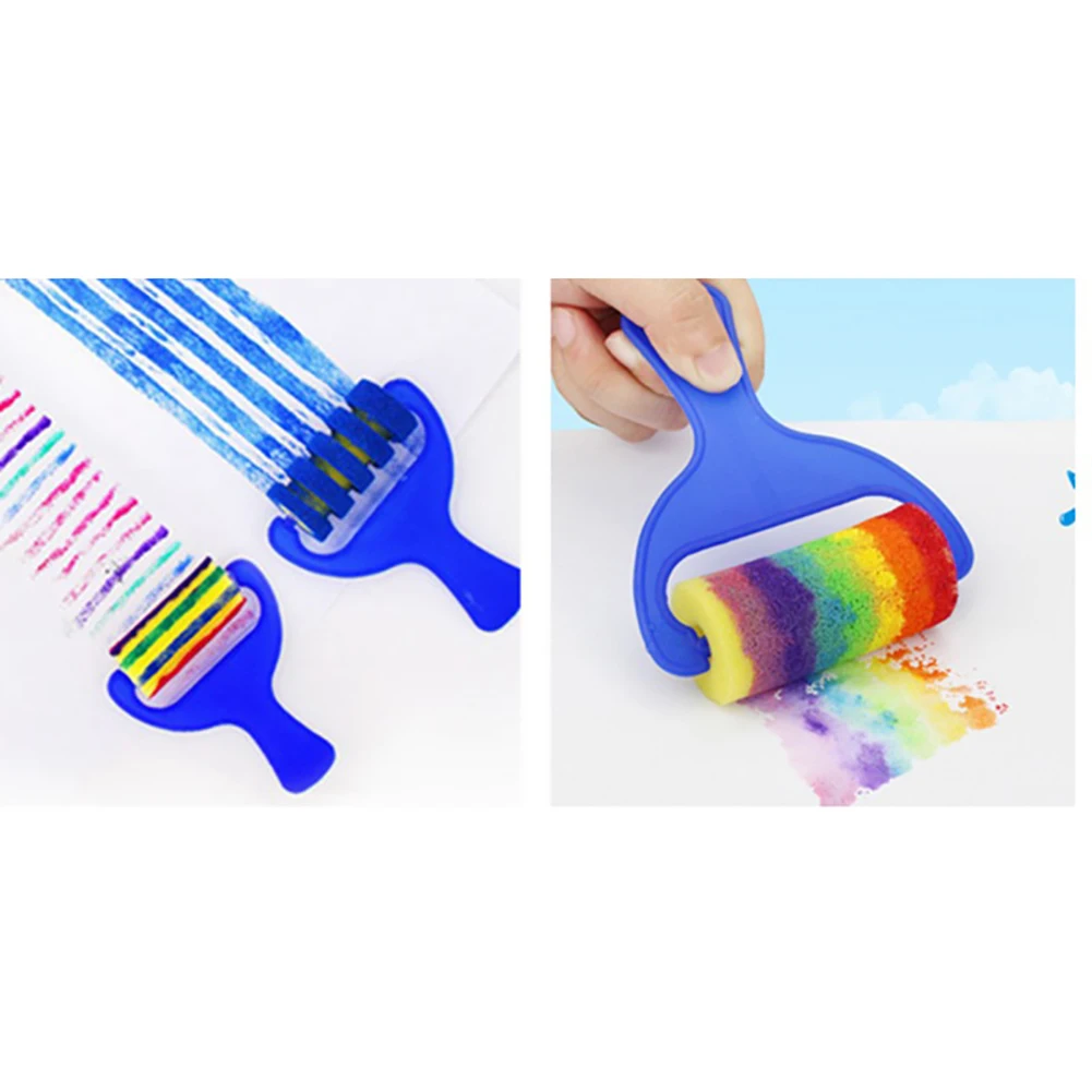 4 шт. губка ролик для покраски кисти DIY Дети Искусство Краска ing инструмент игрушка