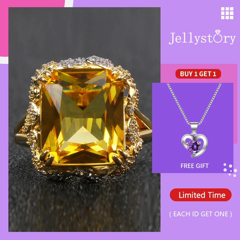 Jellystory Роскошные талисманы кольцо 925 пробы серебряные ювелирные изделия с