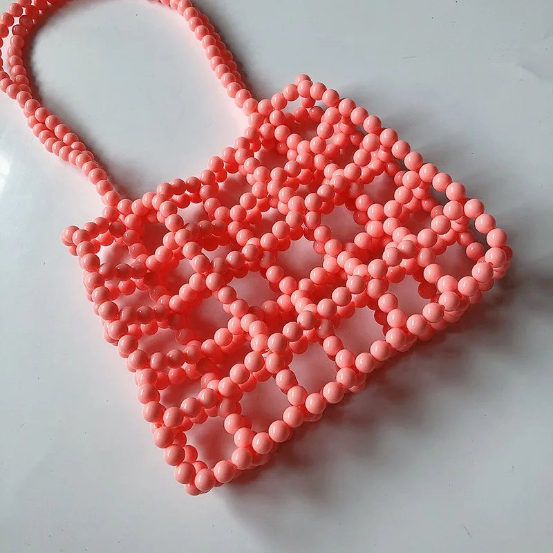 Модная женская сумка ручной работы из бисера цветные акриловые бусины