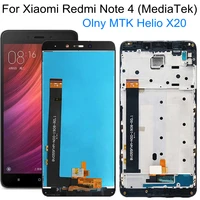 5 5 lcd for xiaomi redmi note 4 cpu mtk helio x20 lcd displaytouch screen assembly replacement for redmi note4 lcd
