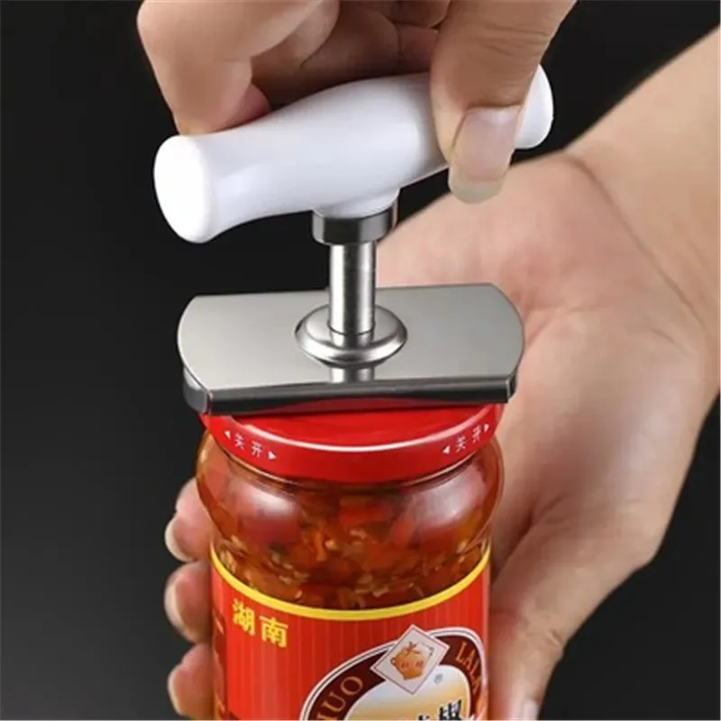 

Stainless Steel Can Opener Adjustable Labor-saving Bottle Opener for Seniors Arthritis Women Chilren Elderly to Open Jar Easily