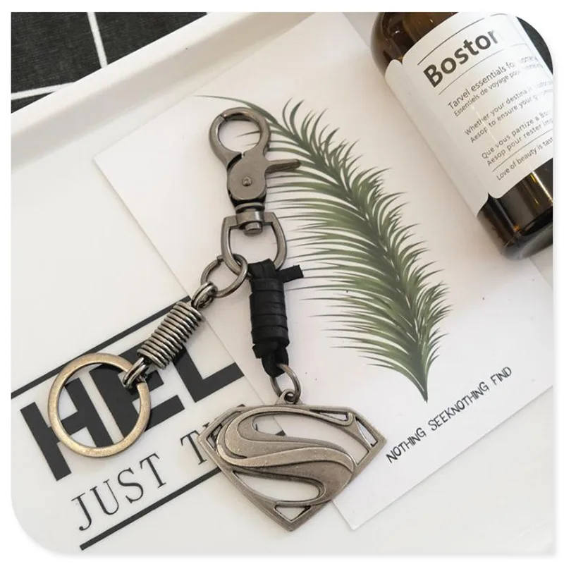 Super S металлическая подвеска с логотипом автомобильный брелок кожа крупного