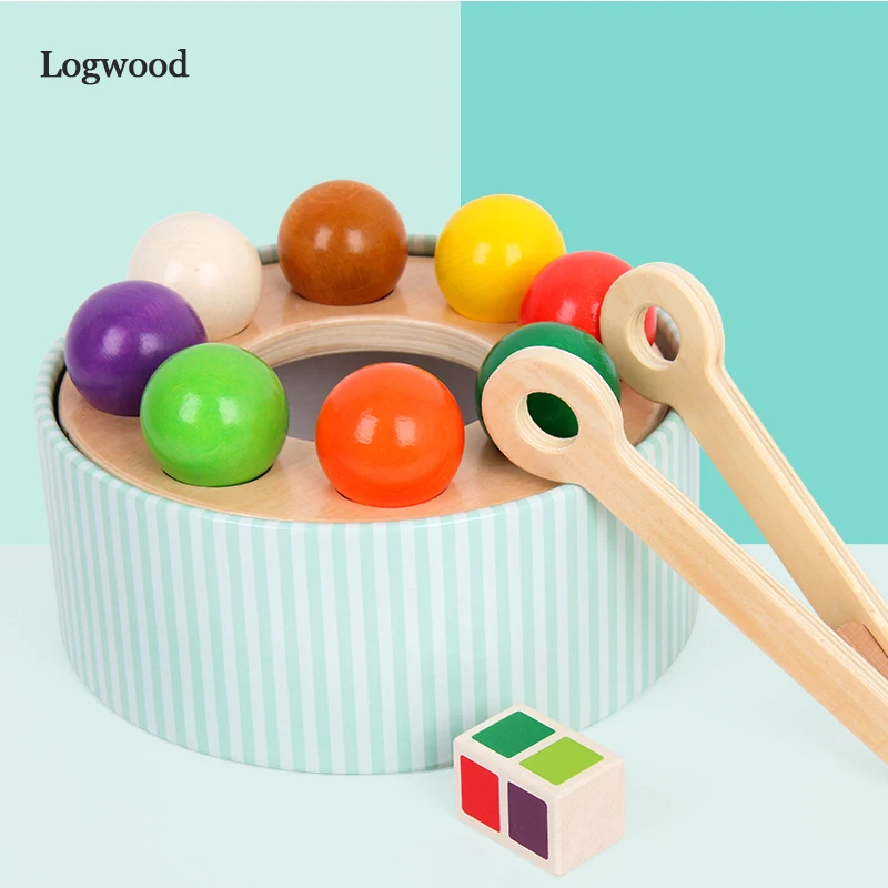 Деревянные игрушки для размножения мозга и радуги шарики haba rainbow billiard