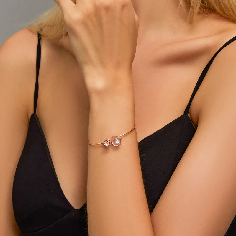 Позолоченные простые металлические циркониевые Звездные сверкающие