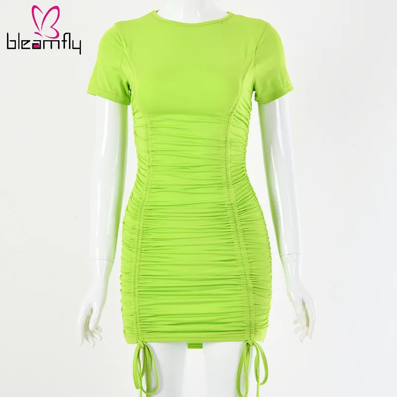 Сексуальная облегающая одежда мини платье 2019 короткий рукав черный круглый