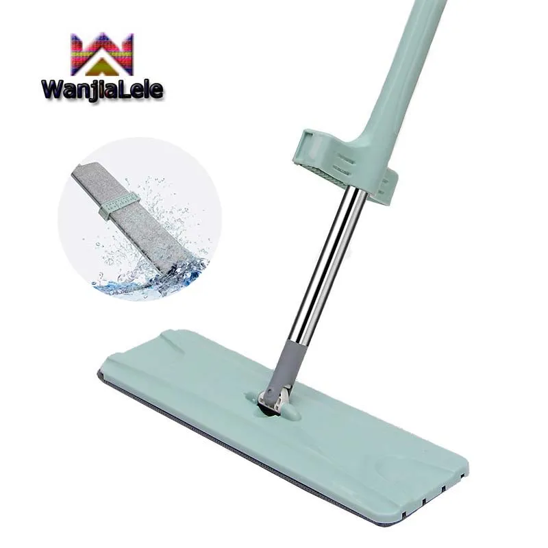 WanjiaLele Волшебная плоская Швабра для офисного пола автоматическая свободная
