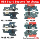 USB-коннектор для зарядки, плата с гибким микрофоном для Samsung A03S, A02S, A025M, A025F, A31, A10, A105FN, A30S, A50S, A70S, A01, A11, A20, A40