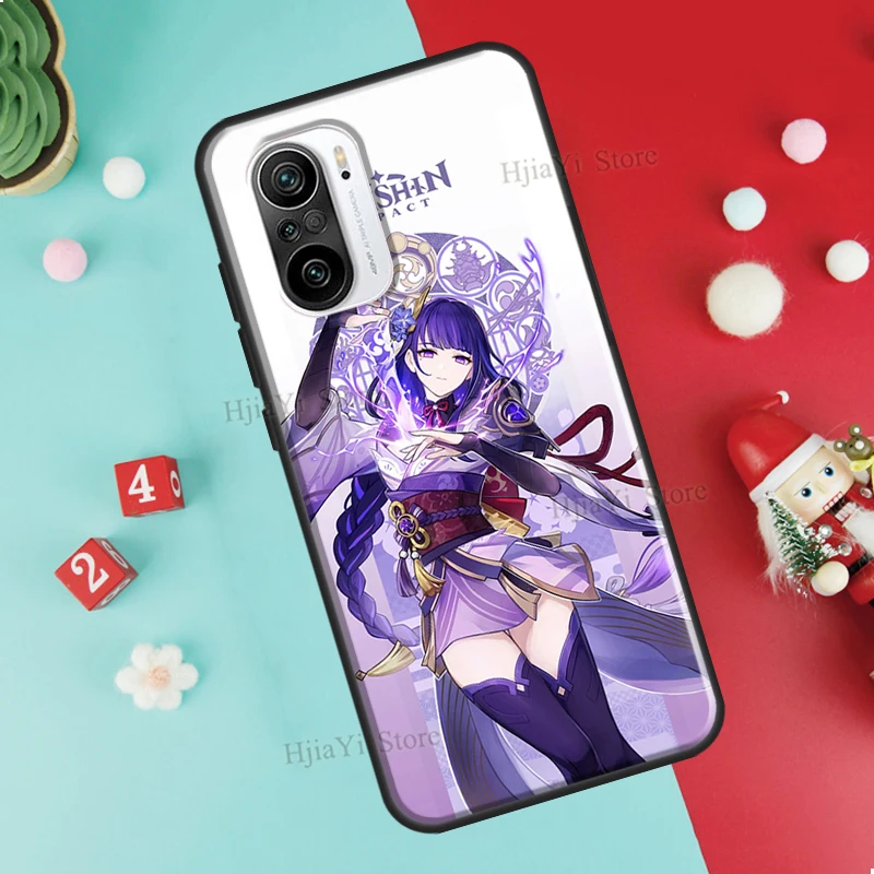 genshin impact raiden shogun case for xiaomi mi 11 lite 12 12x 11t pro poco x3 pro x3 gt x4 m4 m3 f3 phone cover shell free global shipping
