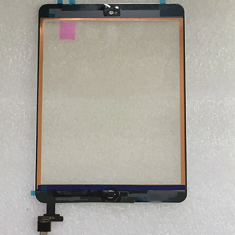 Для iPad Mini 1 Mini 2 A1432 A1454 A1455 A1489 A1490 A149 стекло сенсорный экран дигитайзер сенсор+ IC чип Разъем Flex+ ключ кнопка