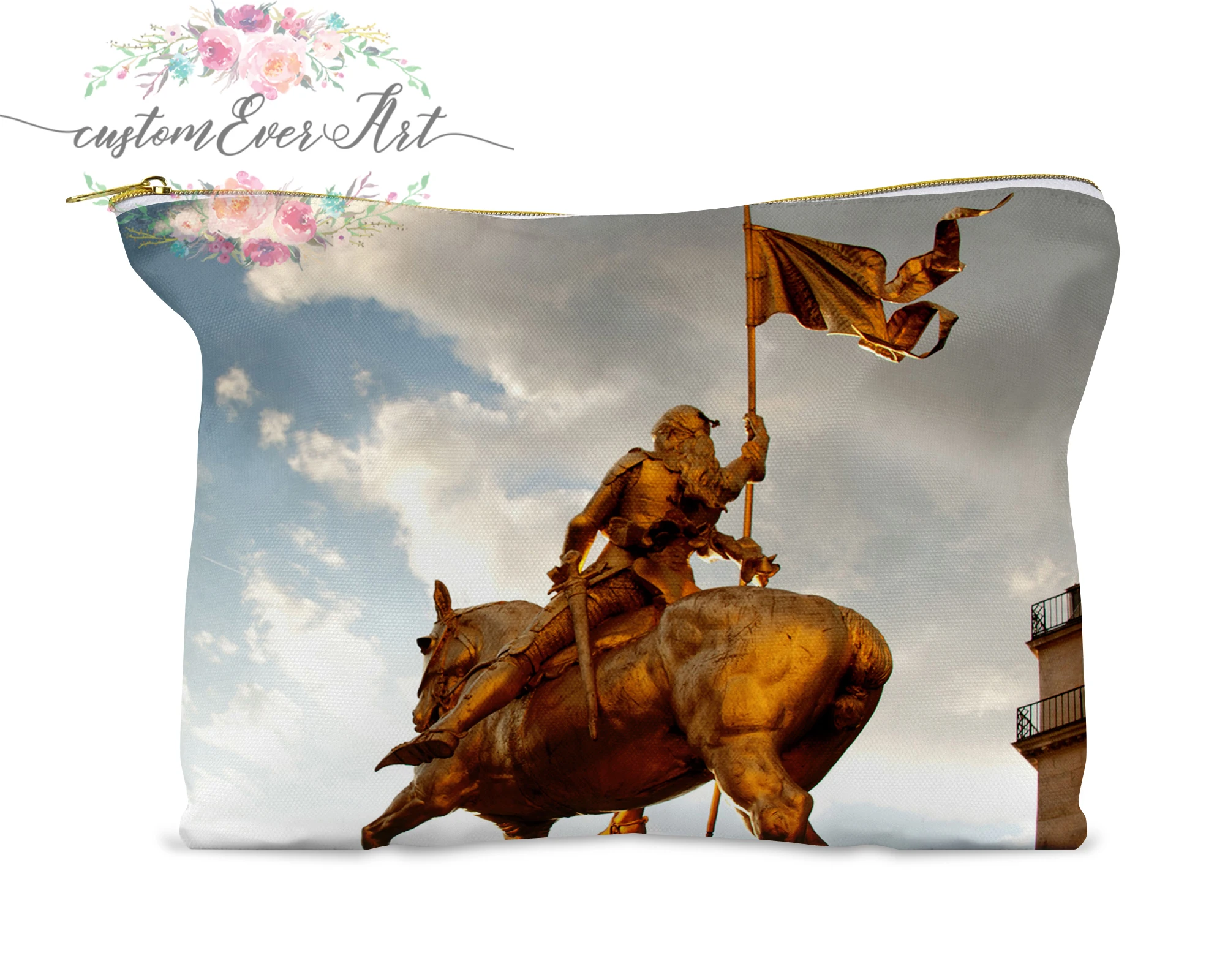 

Joan Of Arc cosmetic bag personalized small makeup bag funny makeup organizer toiletry bag zipper pouch