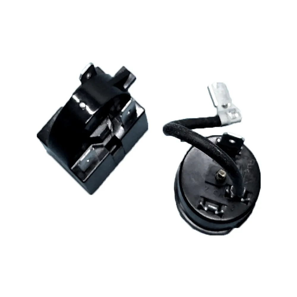 PTC Starter Relay 12 Ohm 3 Pin new for Refrigerator fittings freezer starter thermal protector relay Plug Black Plastic | Бытовая