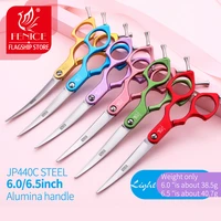 fenice professional jp440c colorful 6 0 6 5 inch curved grooming scissors pet scissor for dogs cats